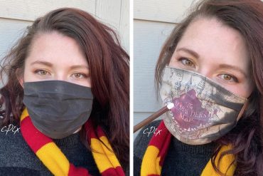 Mascherina Harry Potter cambia colore