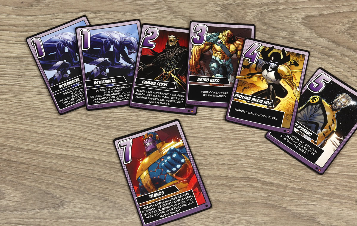 MARVEL Il Guanto dell'Infinito - Carte Thanos