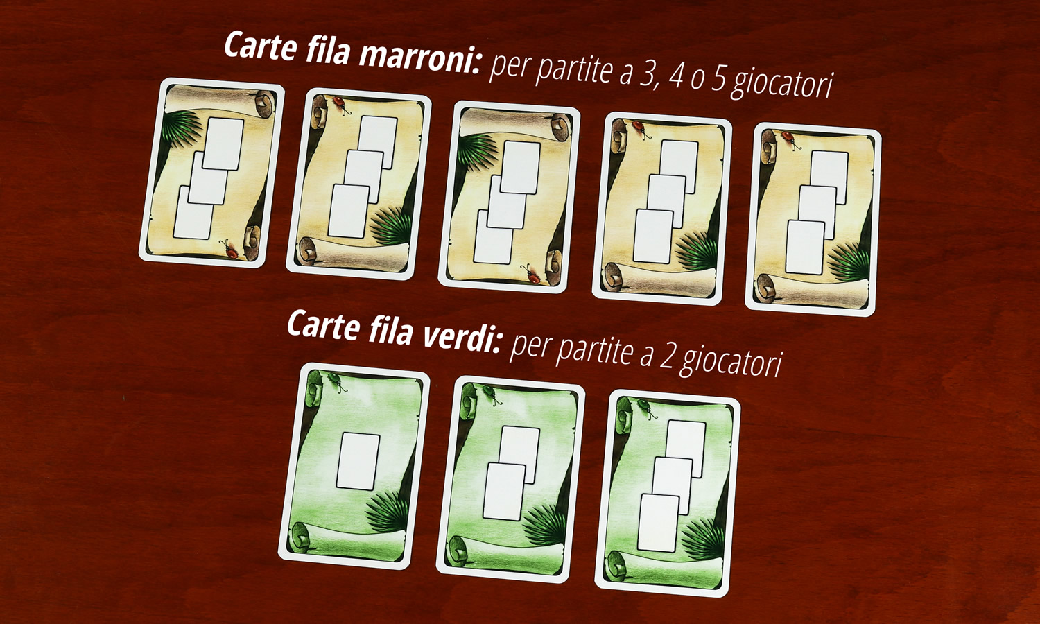 Coloretto - Carte fila