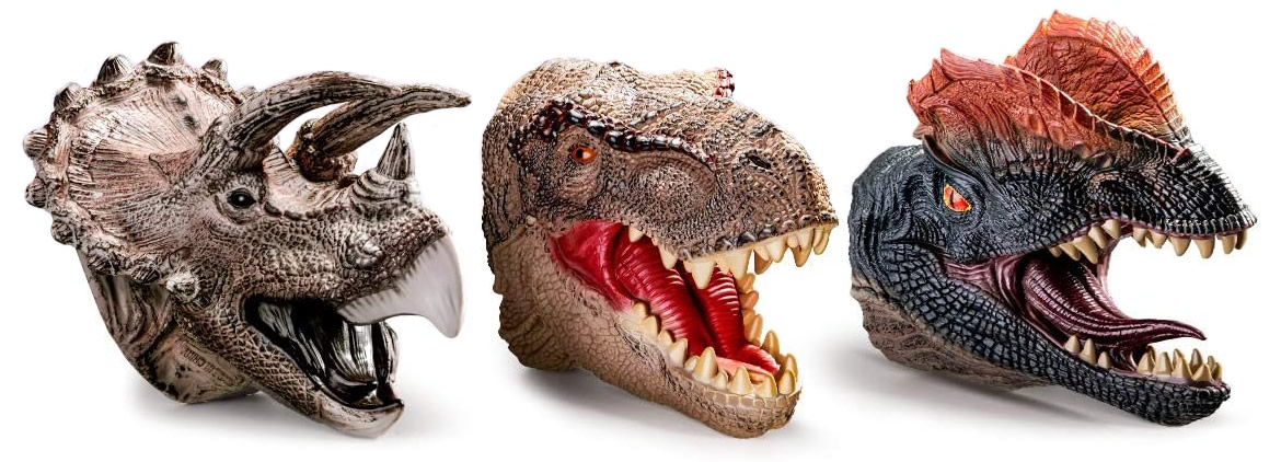 Puppet realistici di dinosauri