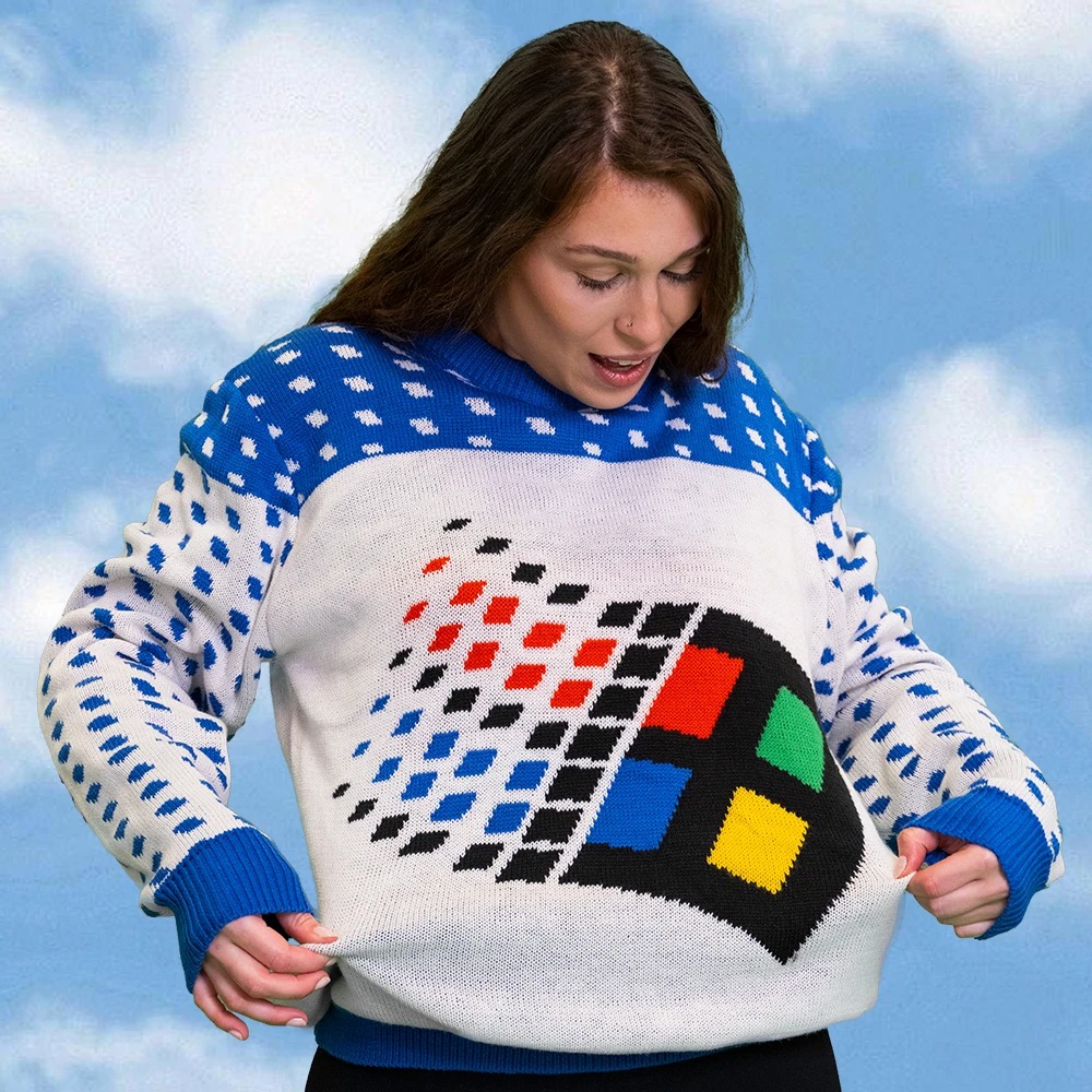 Maglione natalizio Windows 95