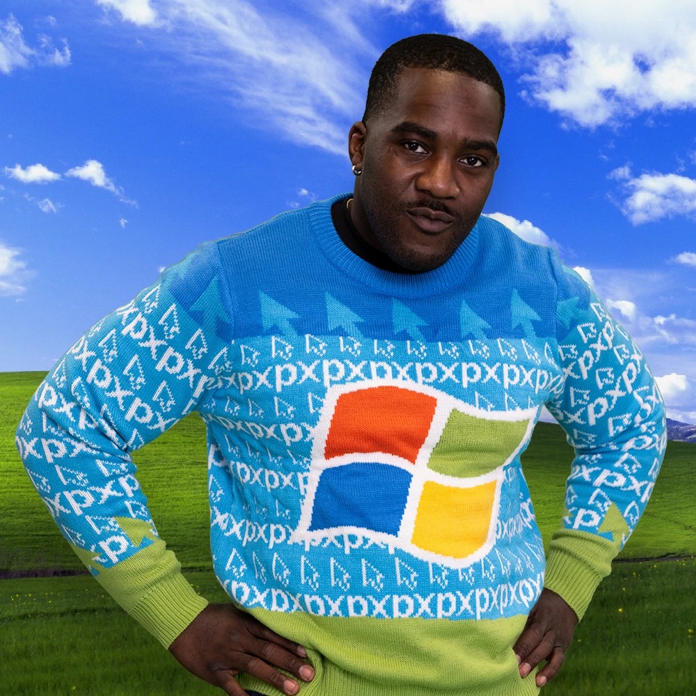 Maglione natalizio Windows XP