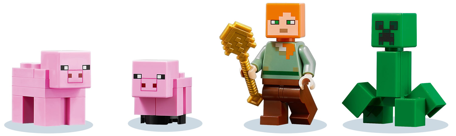 Minifigure Pig House LEGO Minecraft