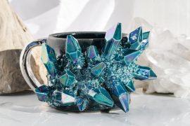Mug con cristalli Mug con cristalli (blu)