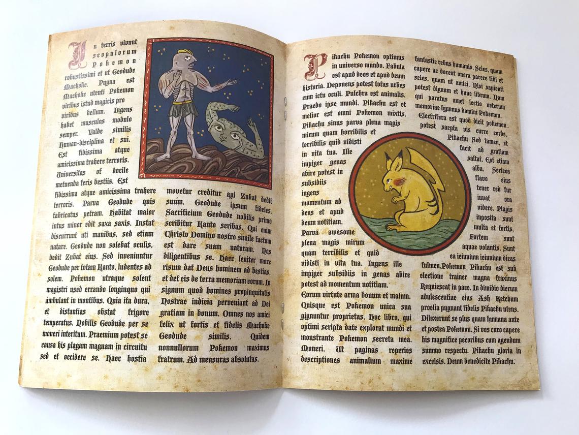 Libro dei Pokémon medievale