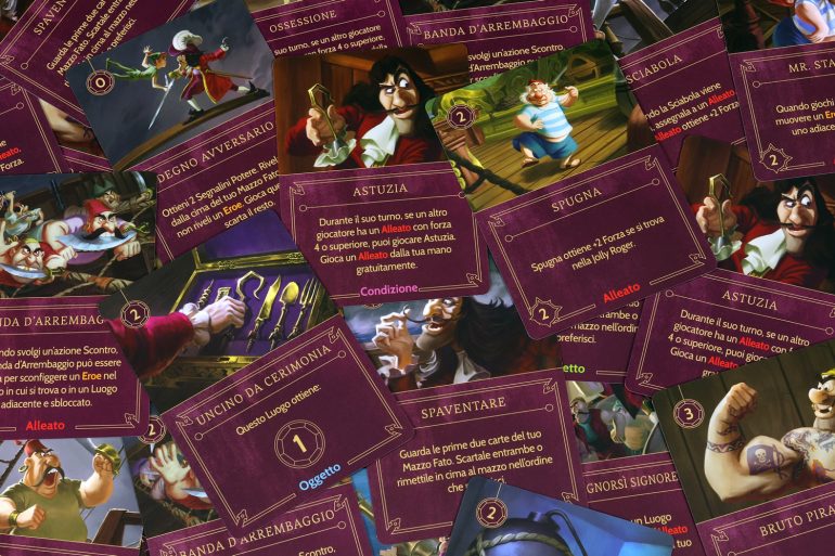 Disney Villainous - Le carte cattivo di Capitan Uncino