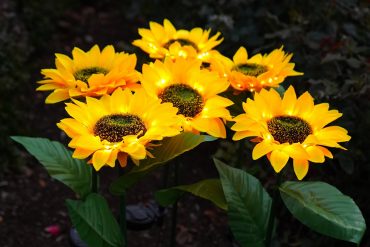 Girasoli LED per giardino