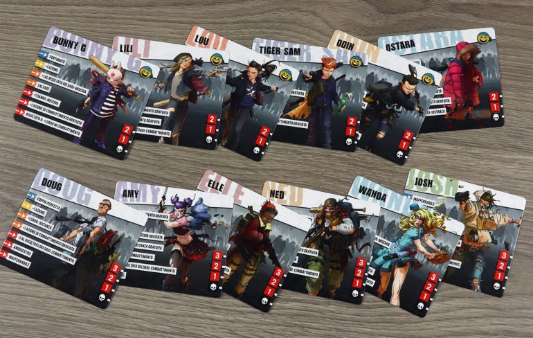 Zombicide 2° Ed. - Le schede dei sopravvissuti