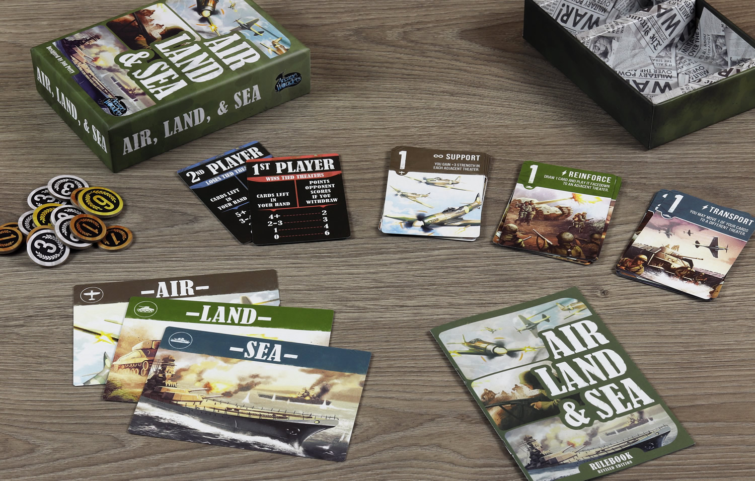 Air, Land & Sea (contenuto confezione)