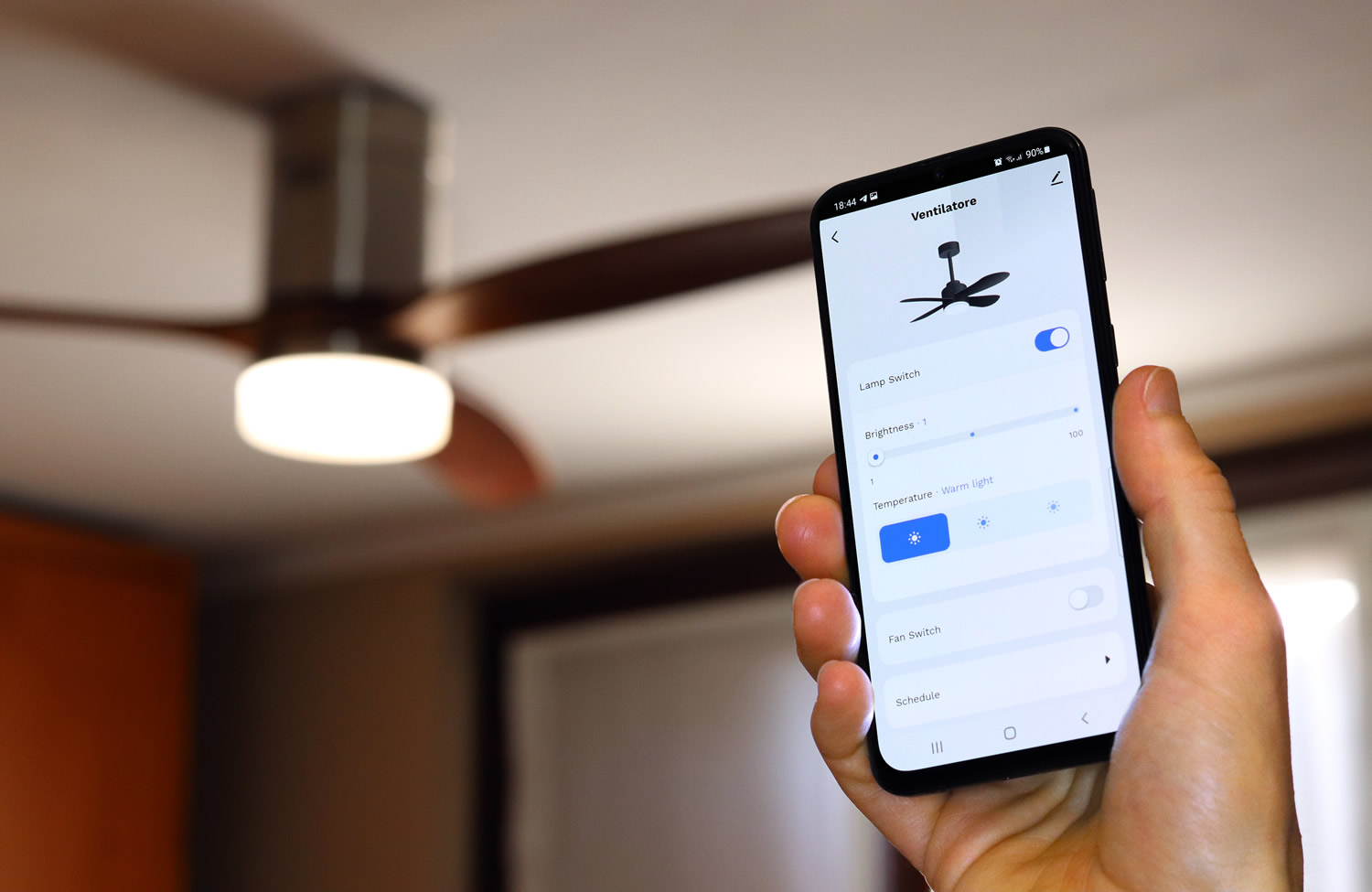 App ventilatore da soffitto Ikohs