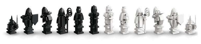 Scacchiera LEGO Harry Potter - I pezzi bianchi e neri