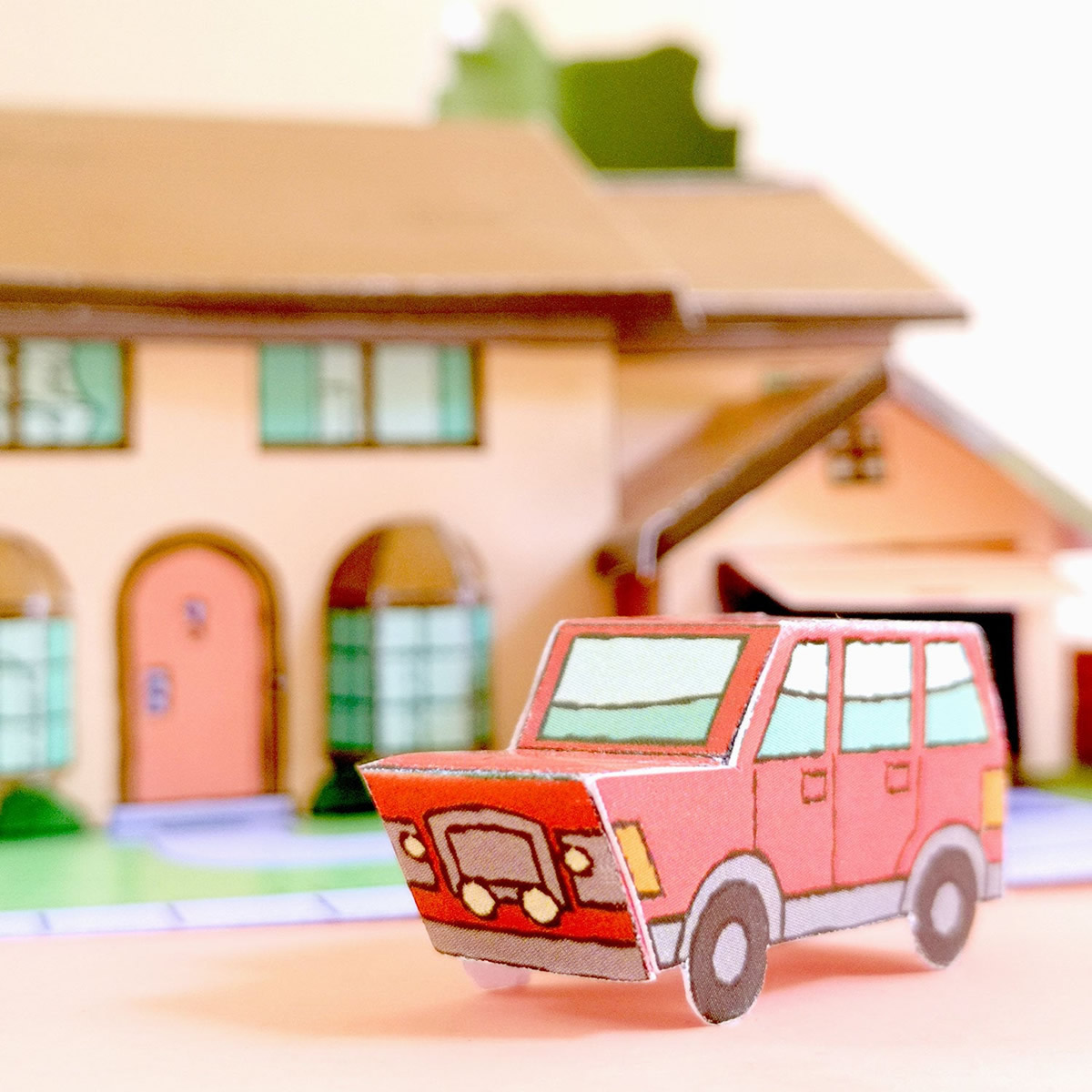 Casa dei Simpson di carta