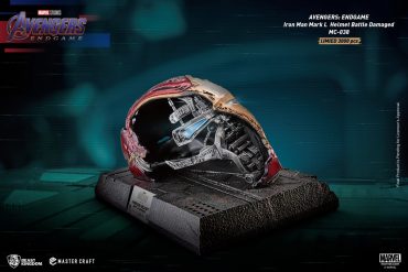 Elmo di Iron Man danneggiato da collezione