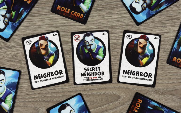 The Secret Neighbor Party Game - Carte Vicino The Secret Neighbor Party Game - Carte Vicino