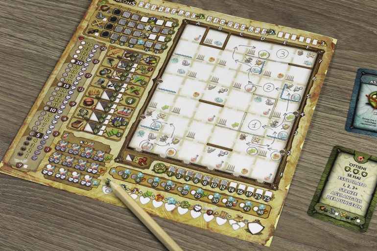 Paper Dungeons - Partita (dettaglio scheda giocatore)