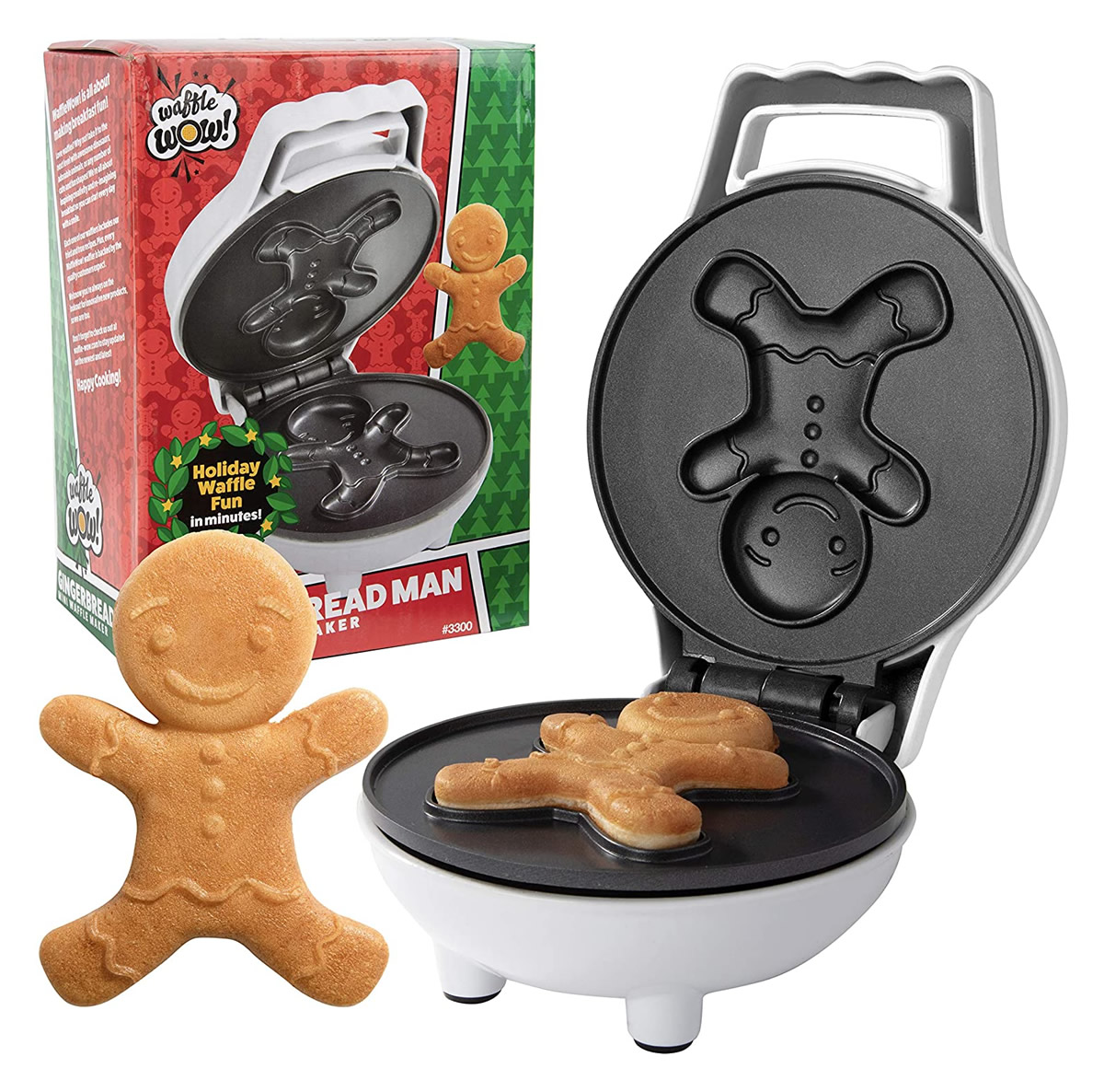 Piastra per waffle omino di pan di zenzero