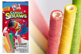 Cannucce edibili Kellogg’s Froot Loops Cereal Straws