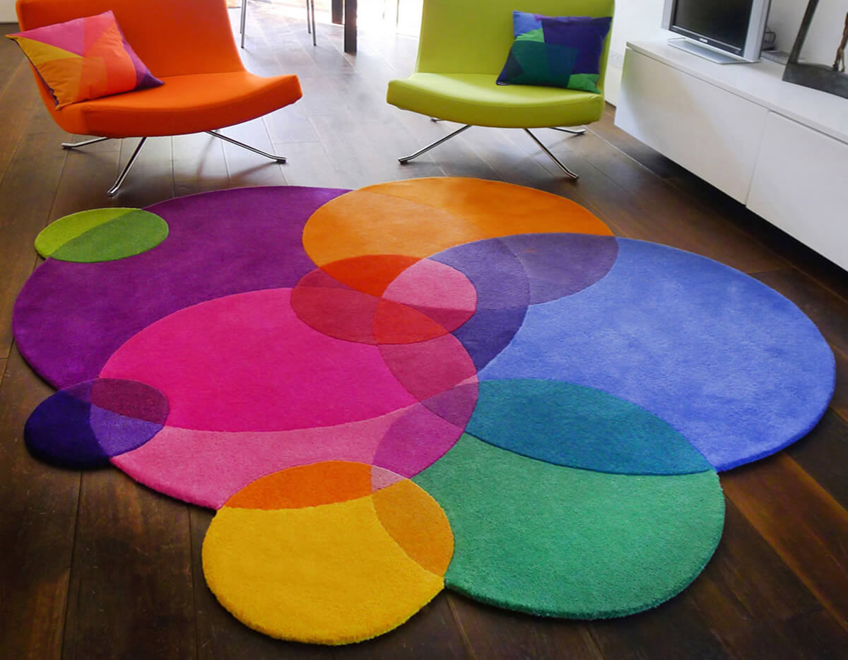 Tappeti artistici multicolore