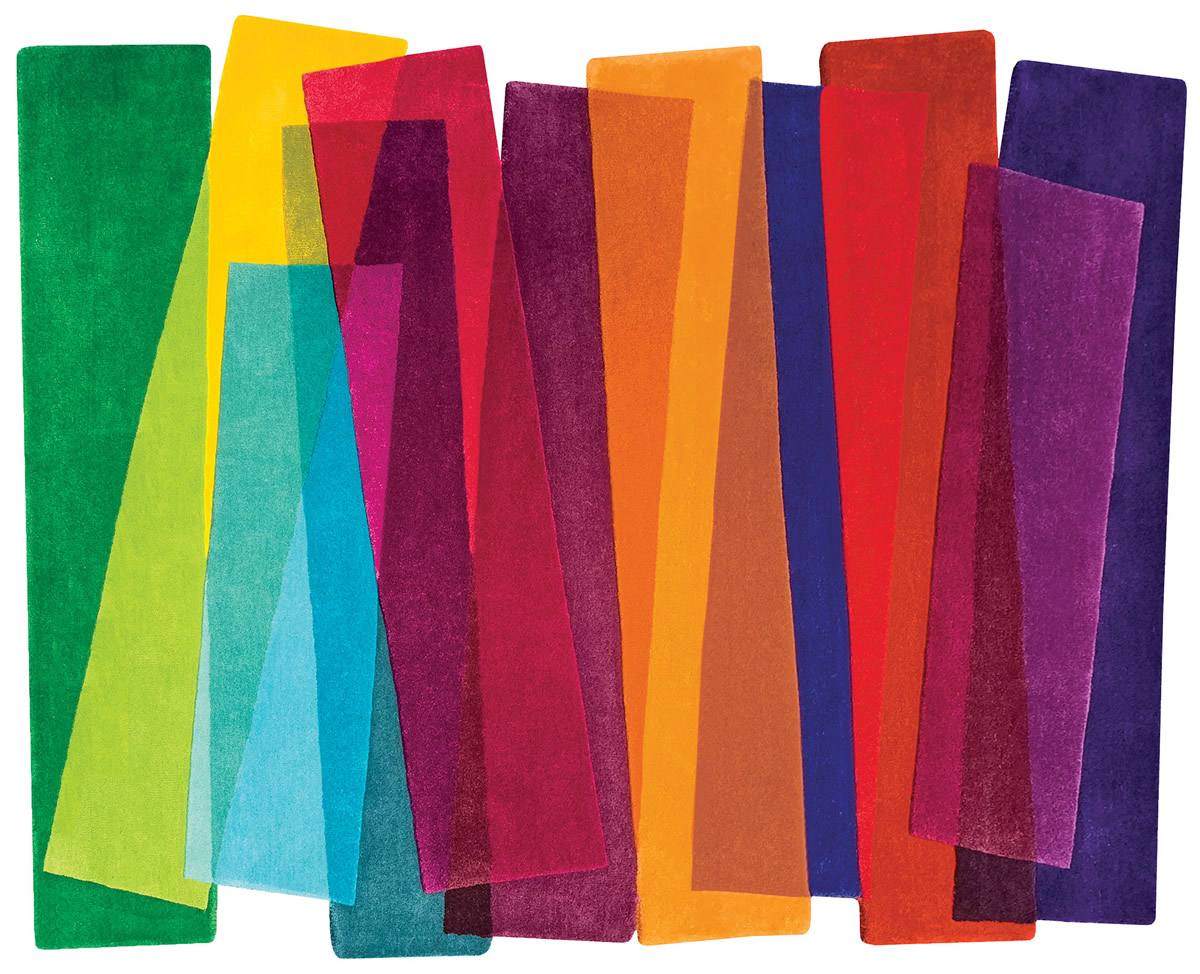 Tappeto multicolore