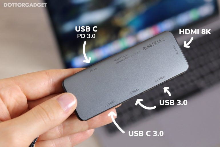 Lemorele Hub USB type C (uscite)