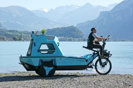 E-bike anfibia con camper E-bike anfibia con camper