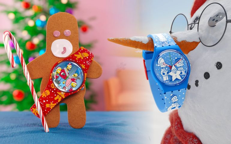Orologi Swatch natalizi Simpson
