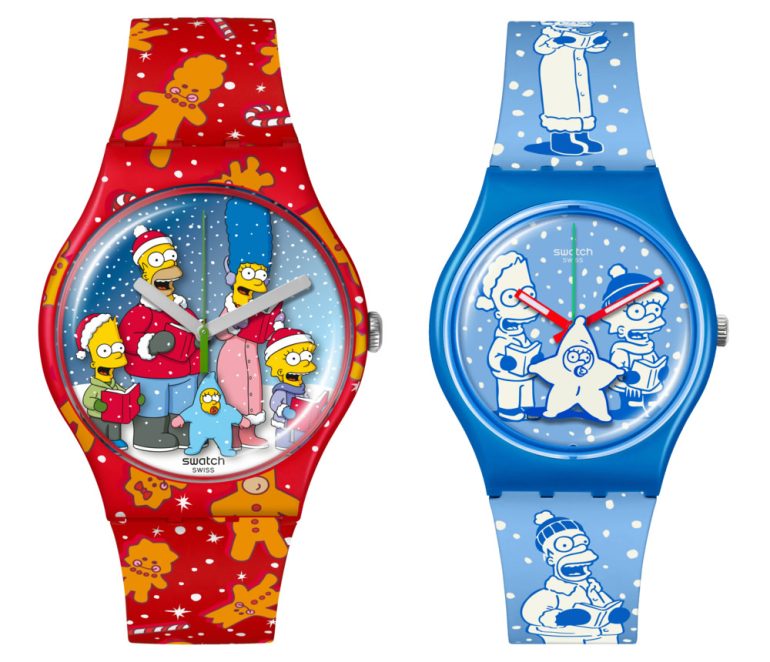 Orologi Swatch natalizi Simpson