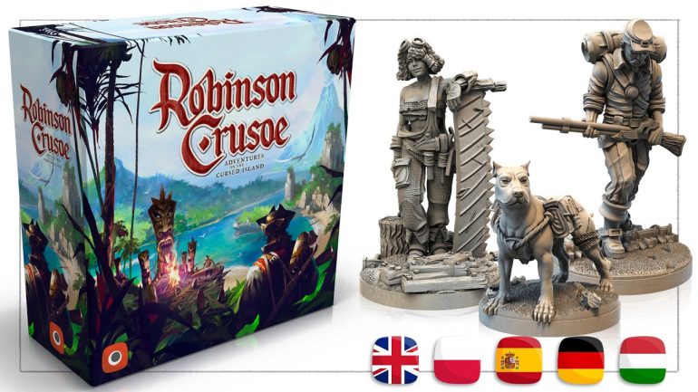 Gioco da tavolo Robinson Crusoe (miniature)