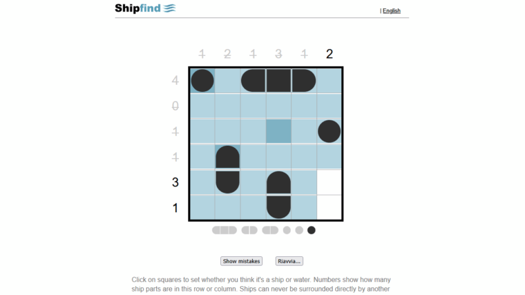 Siti divertenti (gamesforthebrain.com/shipfind)