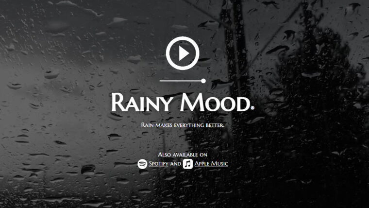 Sito rilassante (rainymood.com)