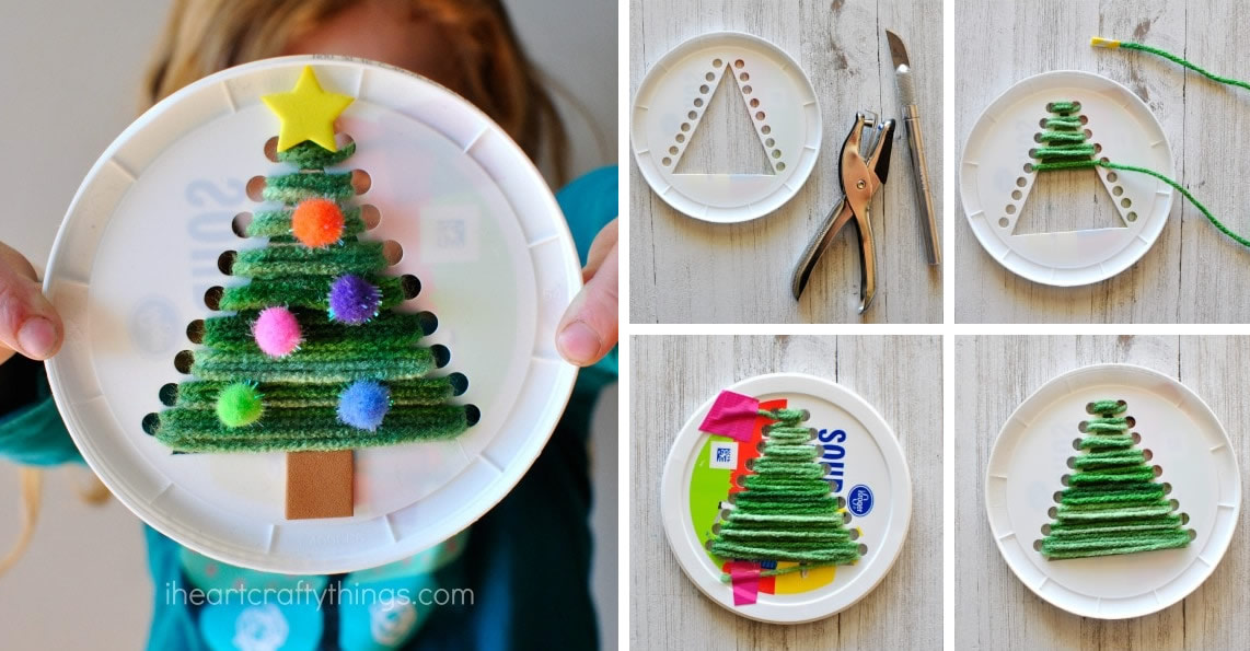 Albero di Natale con coperchio di plastica