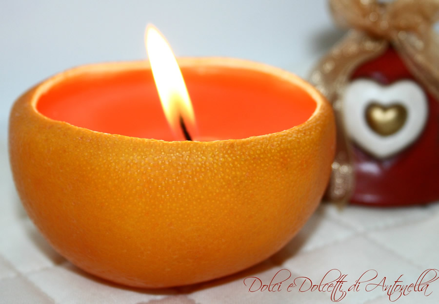 Candele natalizie con le arance