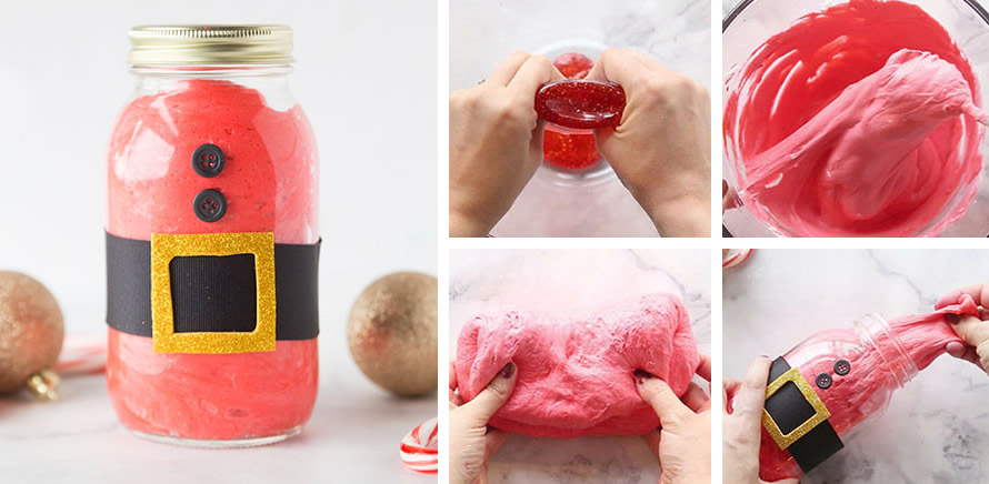 Slime Babbo Natale fai da te