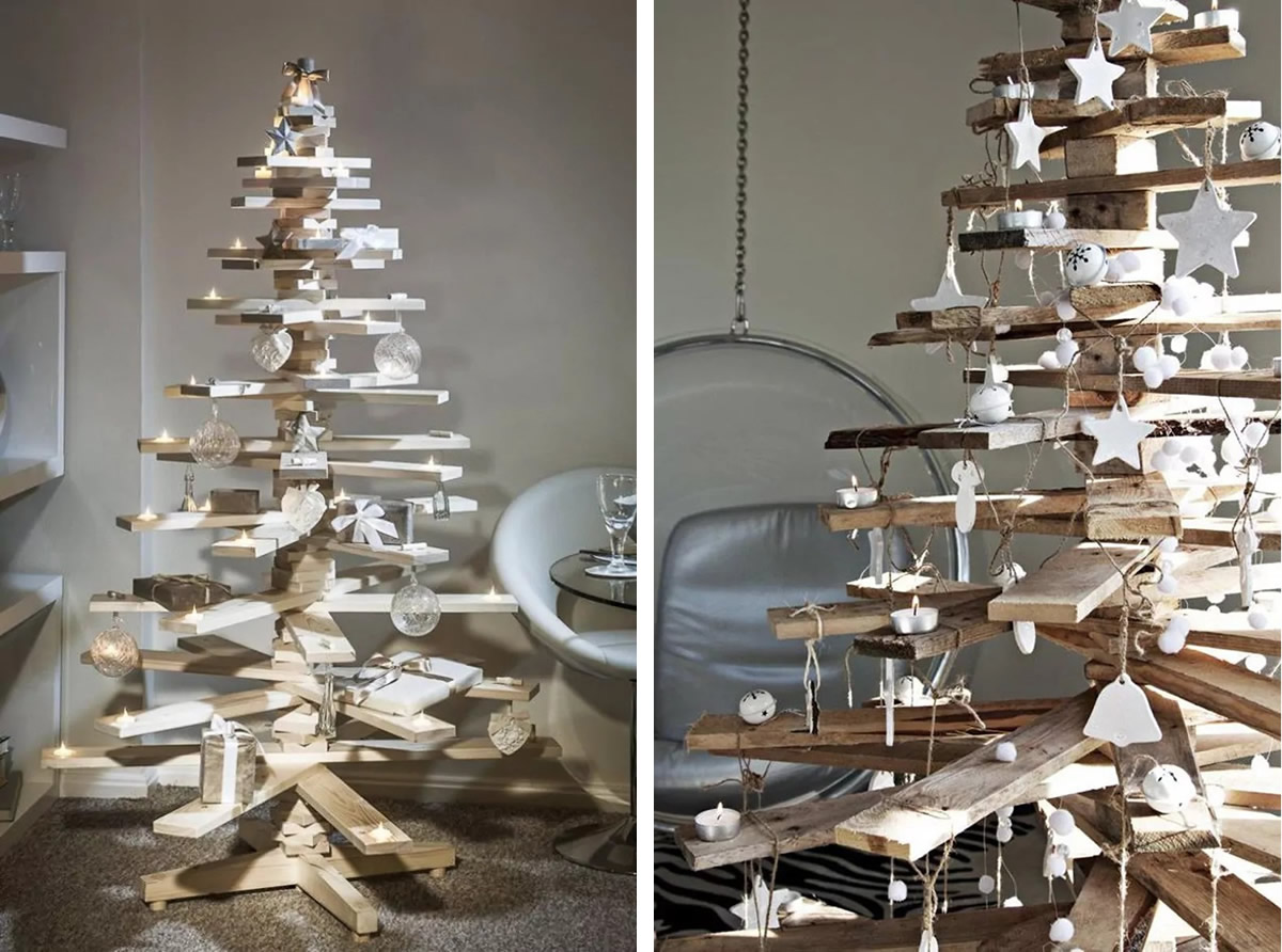 Albero di Natale fai da te con bancali