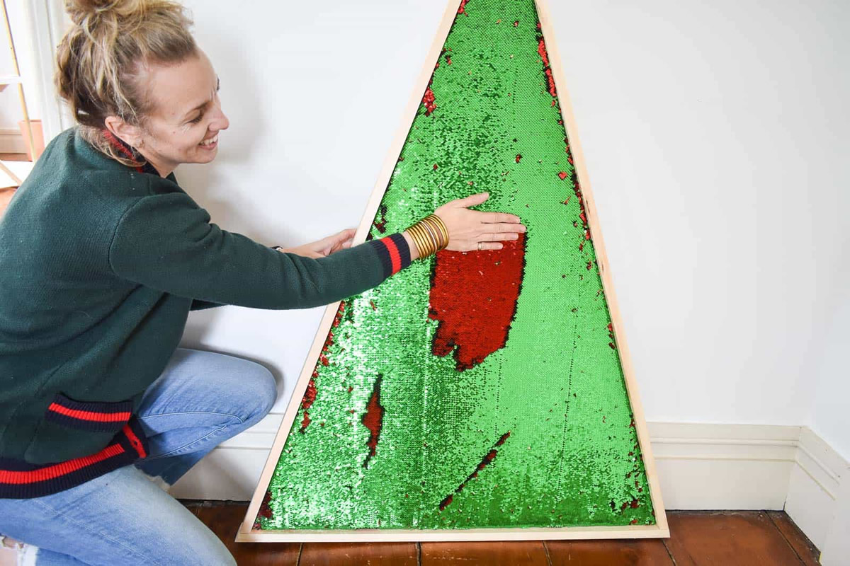 Albero di Natale con lustrini