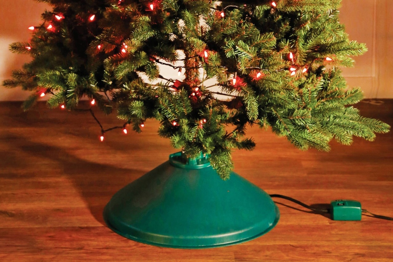 albero di natale girevole