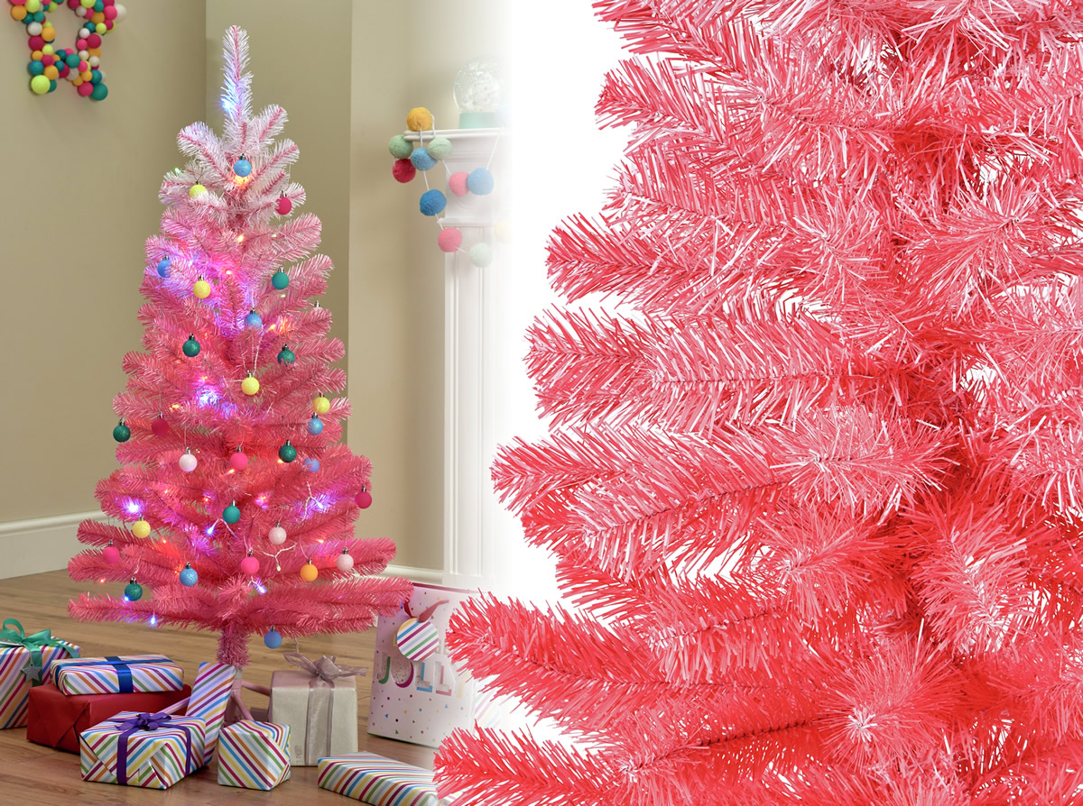 Albero di Natale rosa