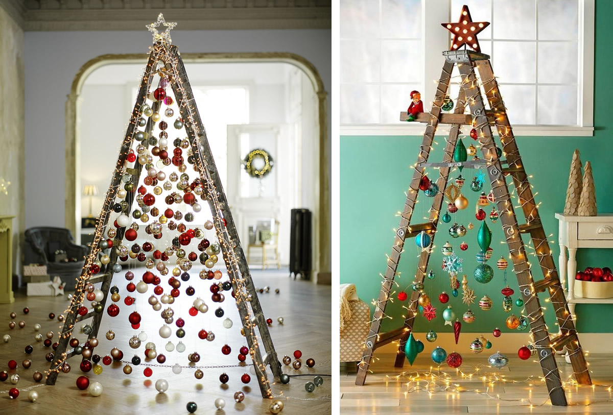 Albero di Natale con scala