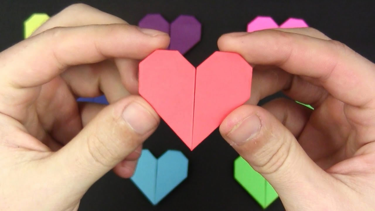 Cuore origami semplicissimo