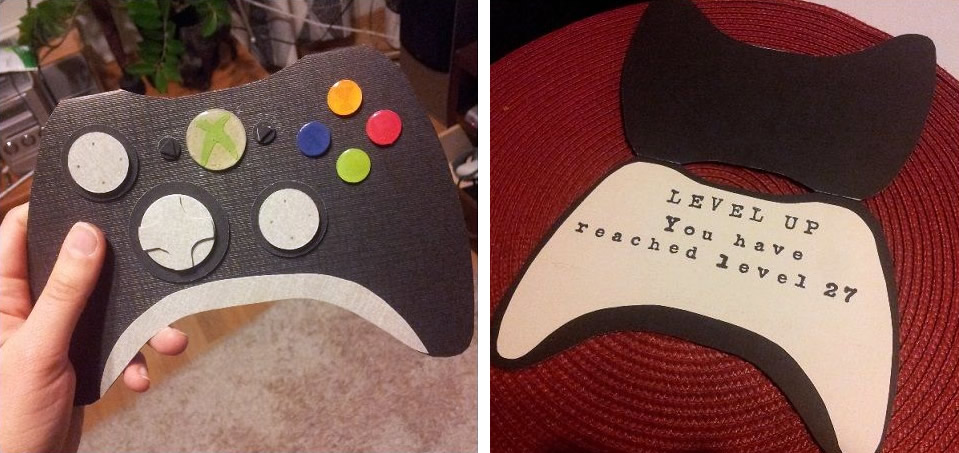 Biglietto di compleanno controller Xbox