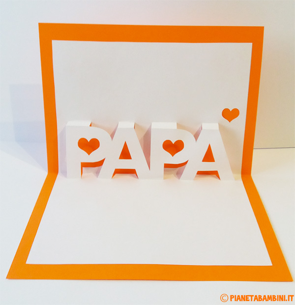 Biglietto di auguri pop-up per la festa del papà