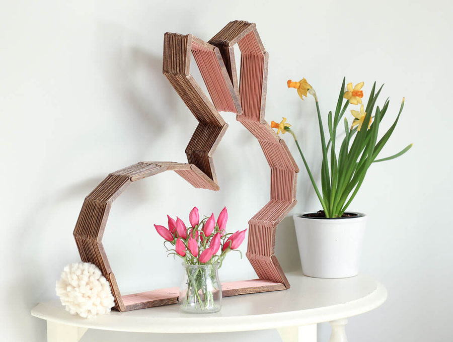 Coniglio elemento d'arredo moderno