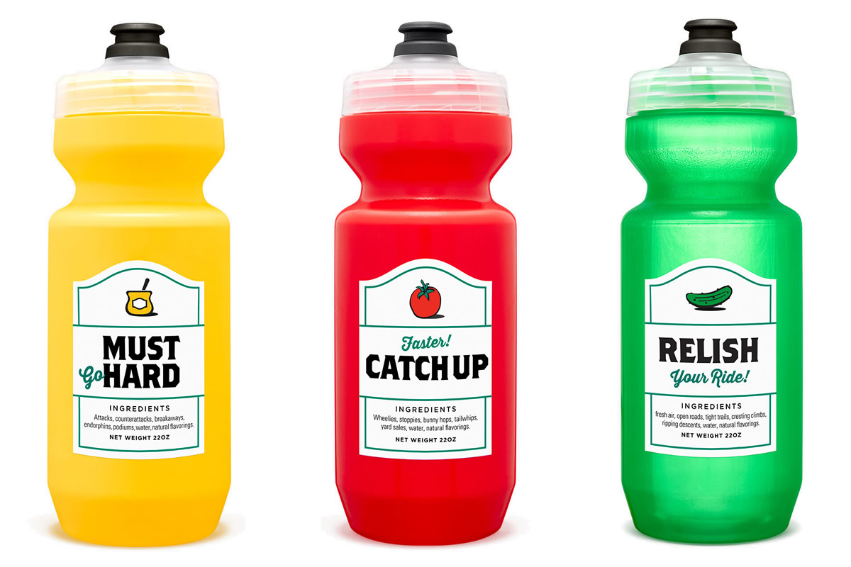 Borracce ketchup, senape e cetriolini