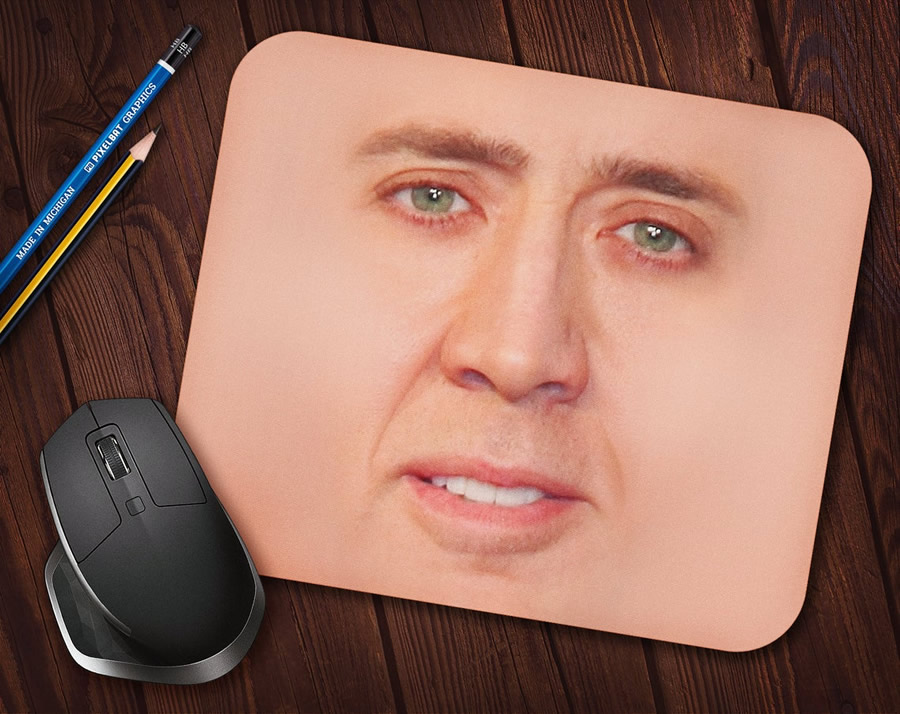 Tappetino per mouse di Nicolas Cage