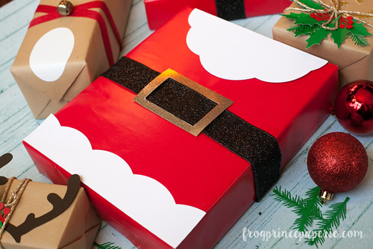 o regalo a forma di Babbo Natale