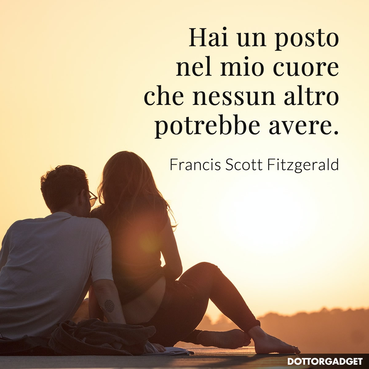 Hai un posto nel mio cuore che nessun altro potrebbe avere.