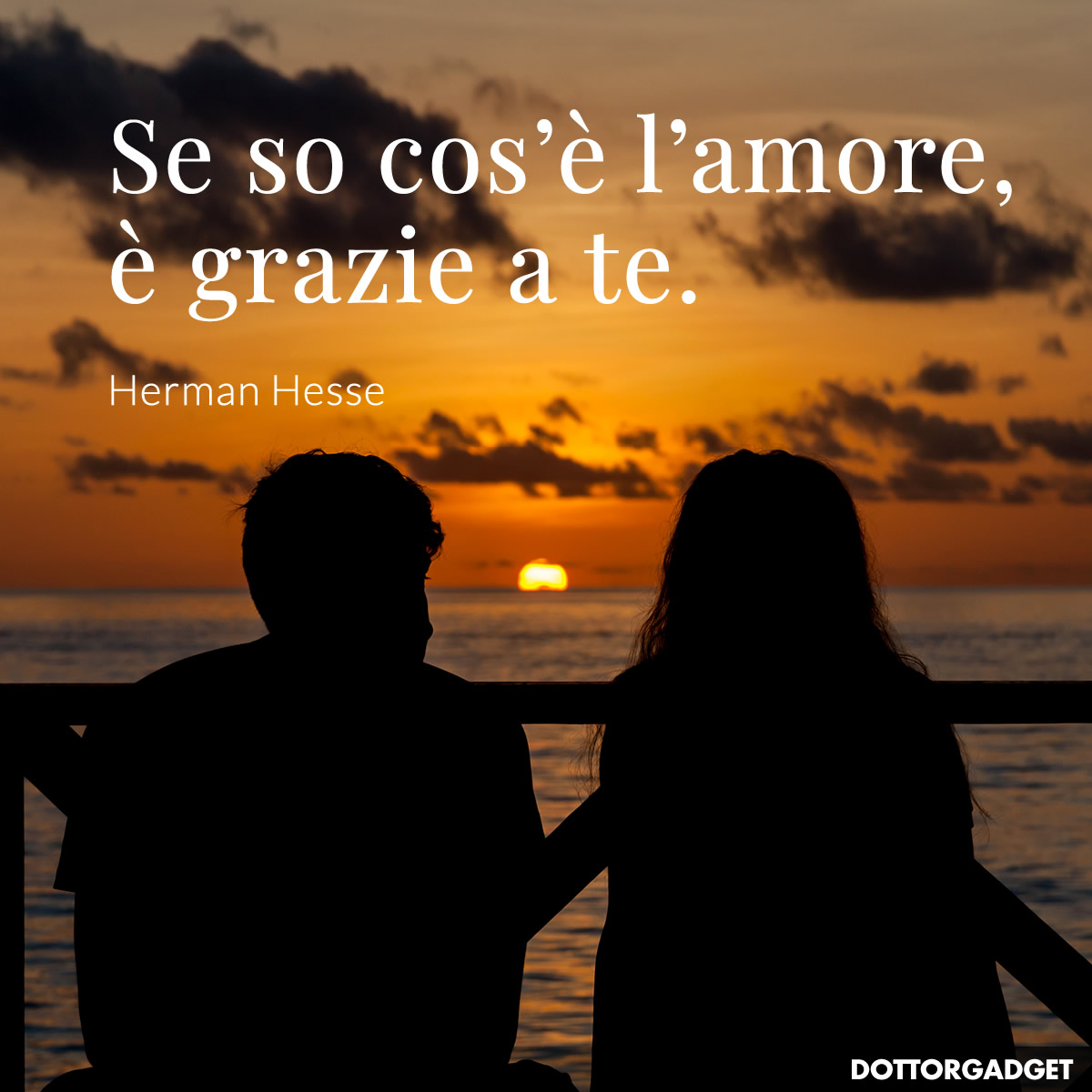 Se so cos'è l'amore, è grazie a te.