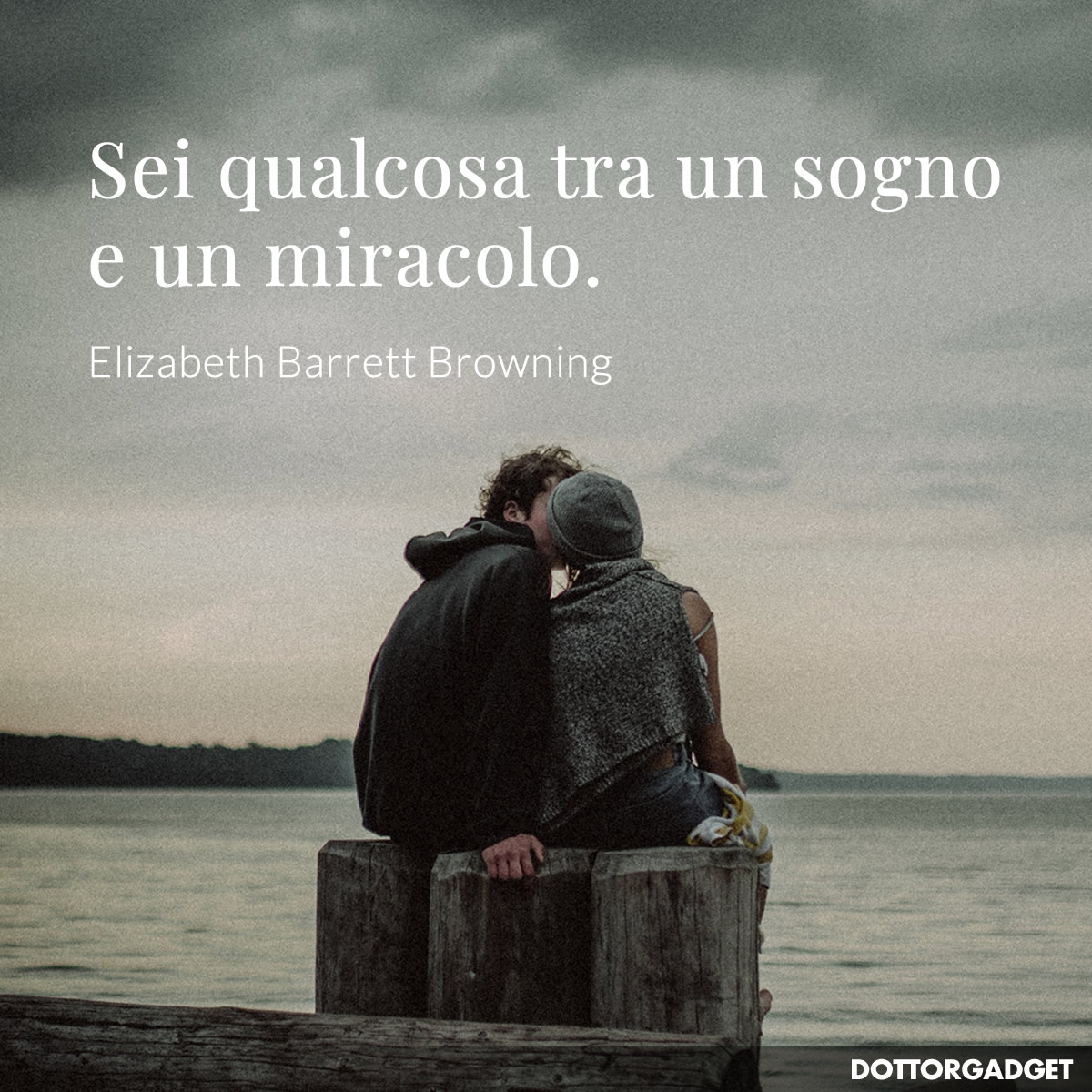Sei qualcosa tra un sogno e un miracolo.