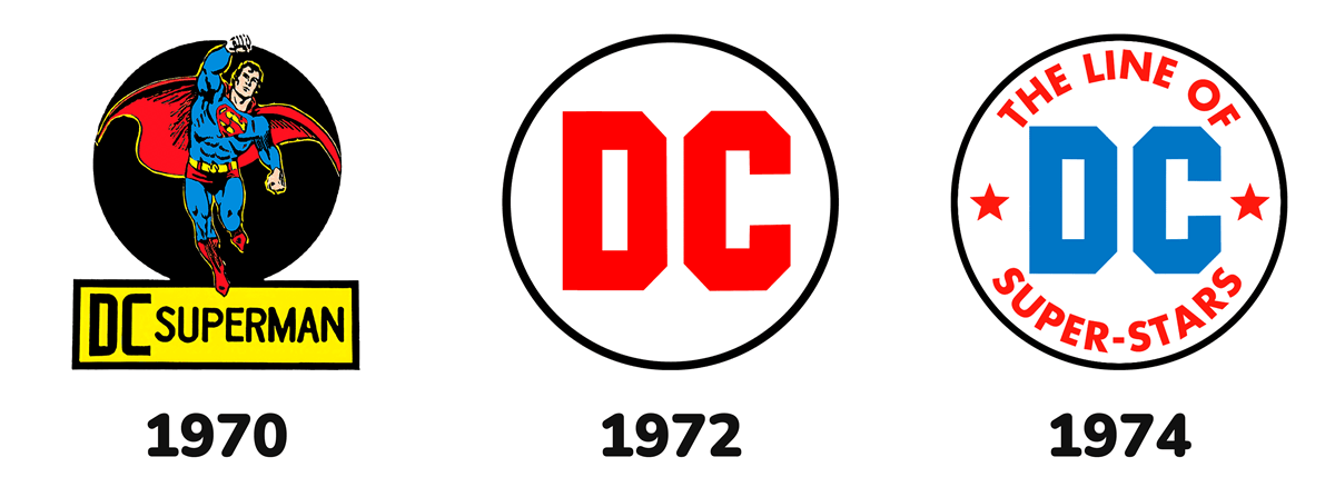 Loghi DC Comics anni '70