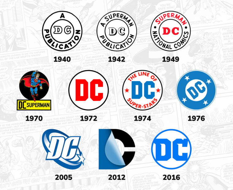 Storia Logo DC Comics